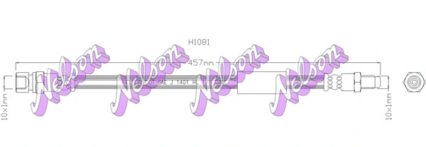 Flexible de frein KAWE H1081