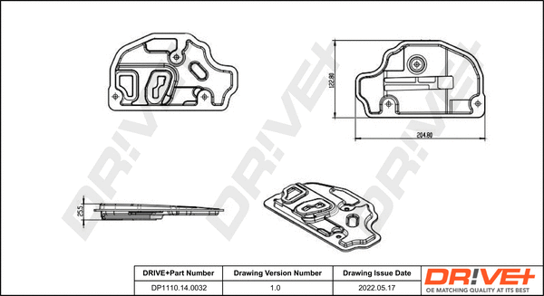 Kit de filtre hydraulique, boîte automatique Dr!ve+ DP1110.14.0032