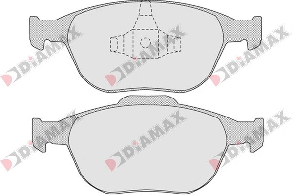 Kit de plaquettes de frein, frein à disque DIAMAX N09215
