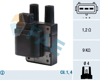 Bobine d'allumage FAE 80204