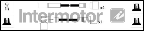 Kit de câbles d'allumage INTERMOTOR 73925