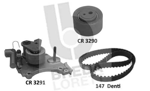 Kit de courroie crantée BREDA LORETT KCD0763