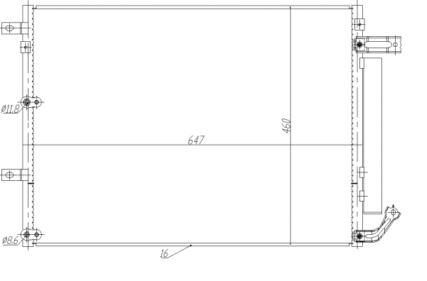 Condenseur, climatisation NRF 350485