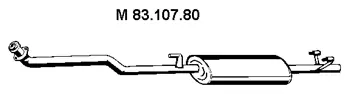 Silencieux central EBERSPÄCHER 83.107.80