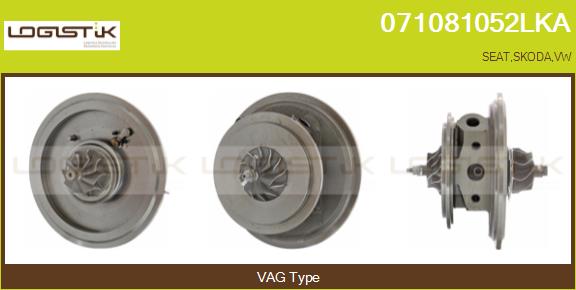 Groupe carter, turbocompresseur LGK 071081052LKA