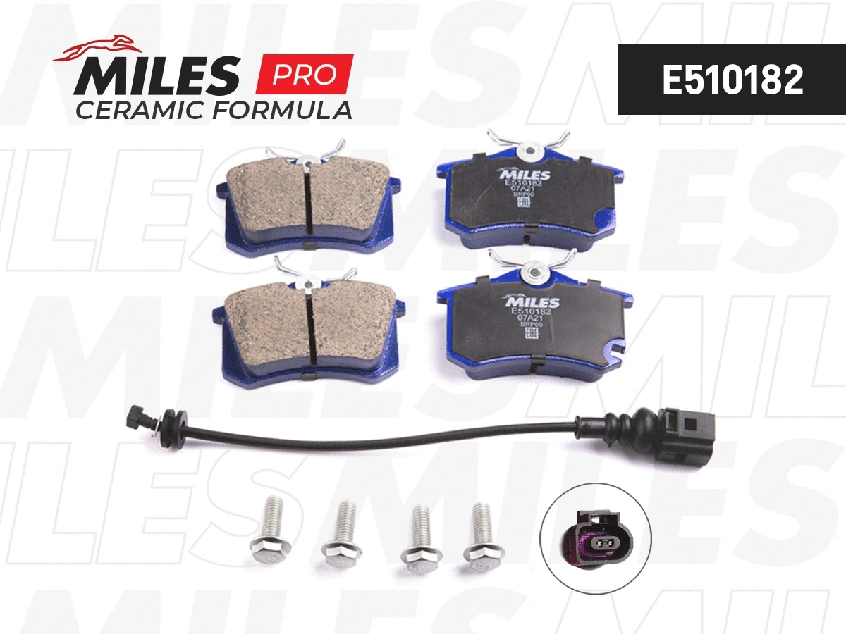 Kit de plaquettes de frein, frein à disque MILES E510182