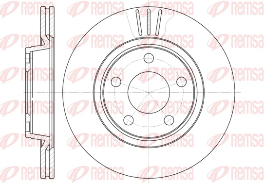 Disque de frein REMSA 6548.10