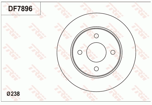 Disque de frein TRW DF7896
