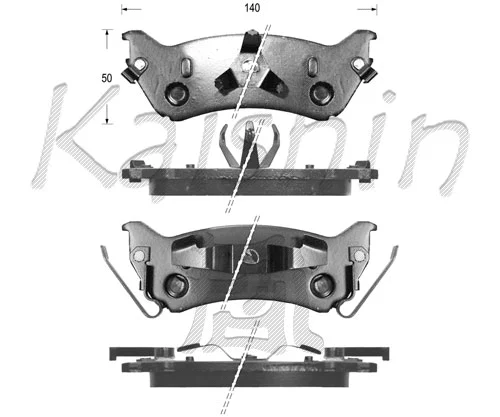 Kit de plaquettes de frein, frein à disque KAISHIN FK10032