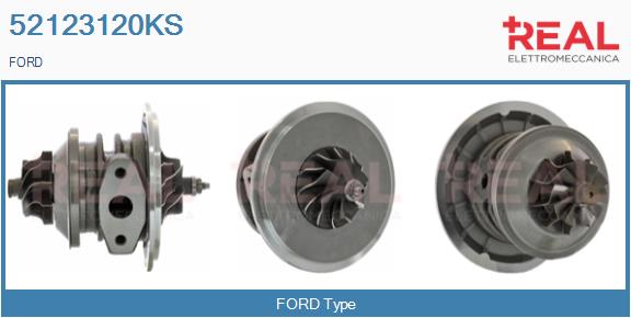Groupe carter, turbocompresseur REAL 52123120KS