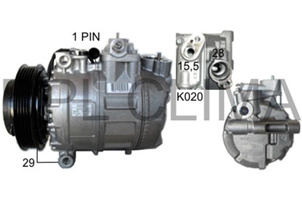 Compresseur, climatisation RPL QUALITY APCORO0005