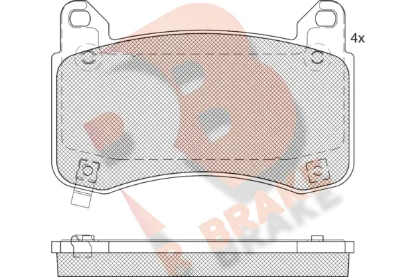 Kit de plaquettes de frein, frein à disque R BRAKE RB2404