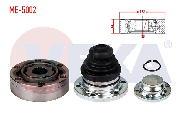 Jeu de joints, arbre de transmission VEKA ME-5002