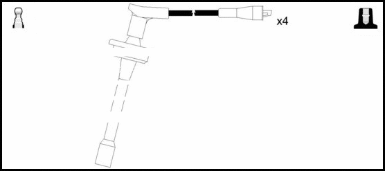 Kit de câbles d'allumage LEMARK HOES783