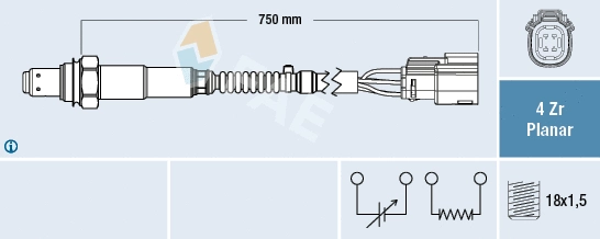 Sonde lambda FAE 77650