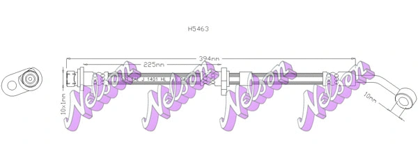 Flexible de frein KAWE H5463