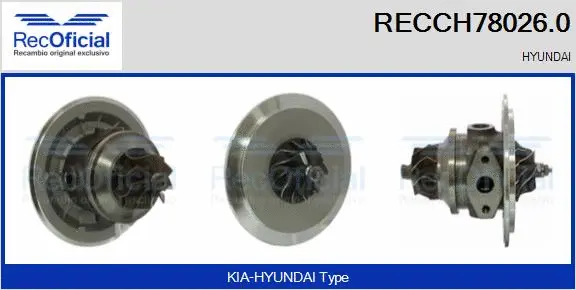Groupe carter, turbocompresseur RECOFICIAL RECCH78026.0