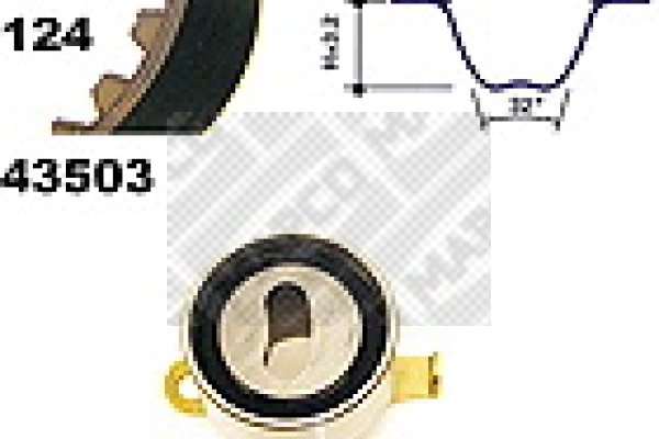 Kit de courroie crantée MAPCO 23503