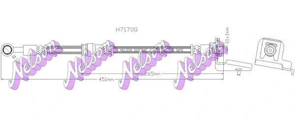 Flexible de frein KAWE H7170Q