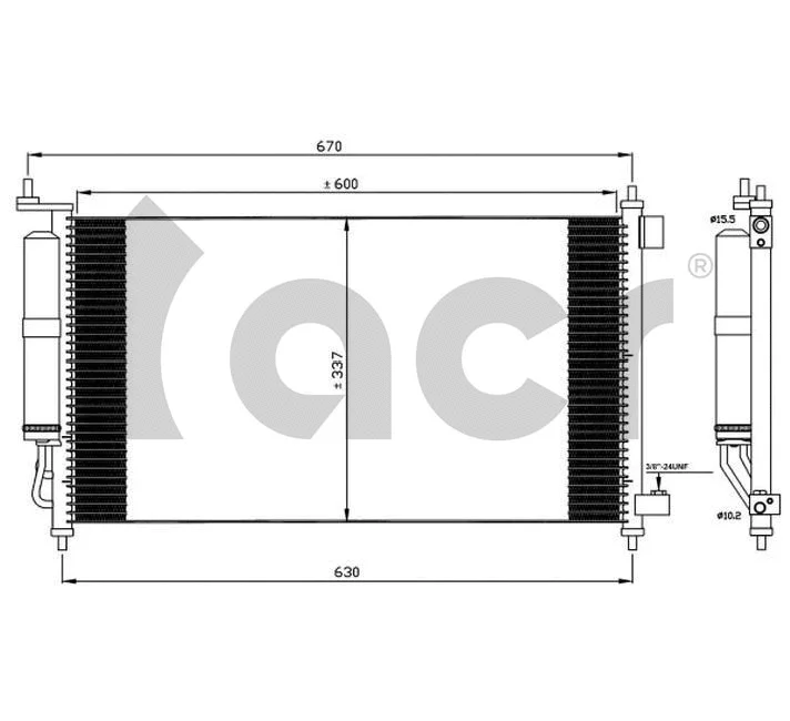 Condenseur, climatisation ACR 300682