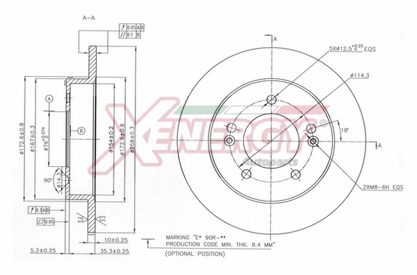 Disque de frein AP XENERGY X601499
