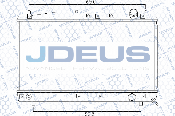 Radiateur, refroidissement du moteur JDEUS M-0280640