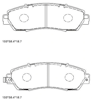 Kit de plaquettes de frein, frein à disque ASIMCO KD1508