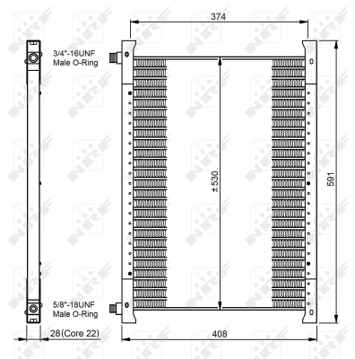 Condenseur, climatisation NRF 35064