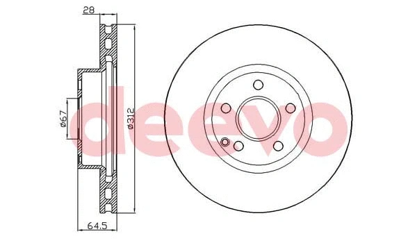 Disque de frein DEEVO BD15580