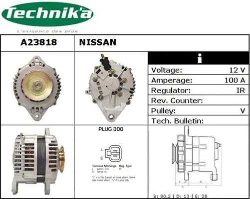 Alternateur Technika A23818