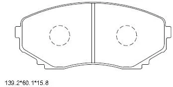 Kit de plaquettes de frein, frein à disque ASIMCO KD4702