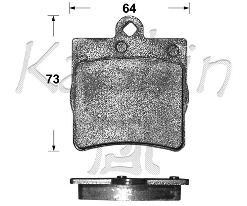 Kit de plaquettes de frein, frein à disque KAISHIN FK10111