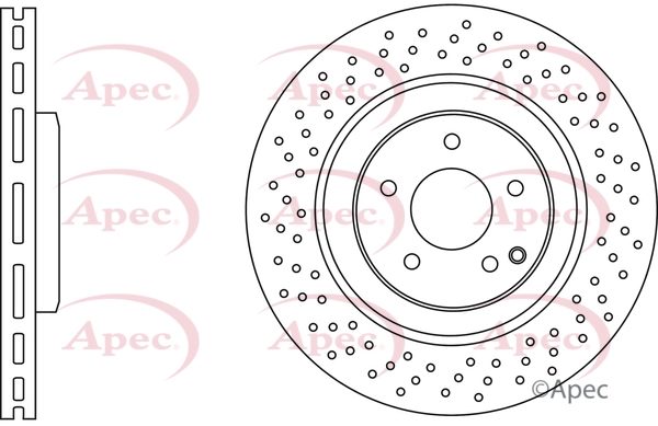 Disque de frein APEC DSK2544