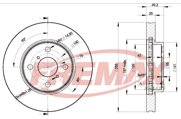 Disque de frein FREMAX BD-2100