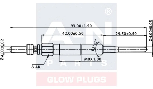 Bougie de préchauffage A-N PARTS A-N094003