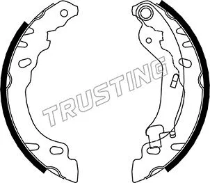 Jeu de mâchoires de frein TRUSTING 034.114