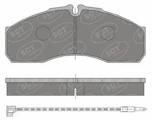 Kit de plaquettes de frein, frein à disque SCT - MANNOL SP 454 PR