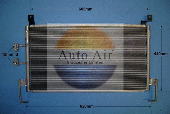 Condenseur, climatisation AUTO AIR GLOUCESTER 16-9636