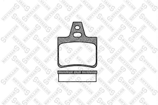 Kit de plaquettes de frein, frein à disque STELLOX 322 000-SX