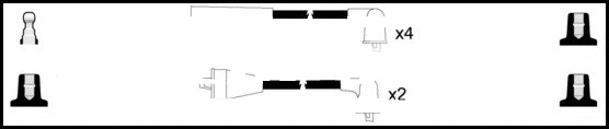 Kit de câbles d'allumage LEMARK HOES799