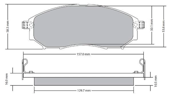 Kit de plaquettes de frein, frein à disque FREMAX FBP-1686