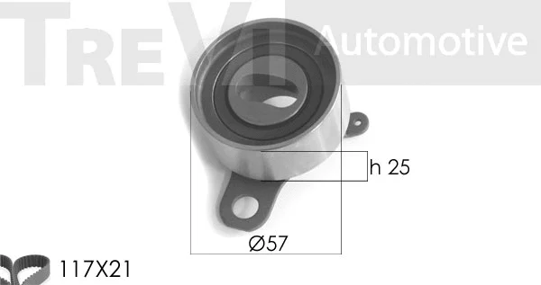 Kit de courroie crantée TREVI AUTOMOTIVE KD1140
