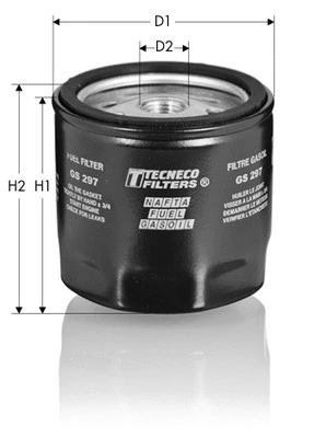 Filtre à carburant TECNECO FILTERS GS297