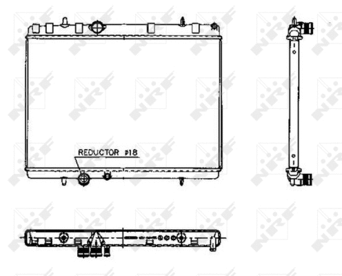 Radiateur, refroidissement du moteur NRF 50436