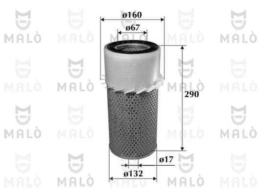 Filtre à air AKRON-MALÒ 1500122