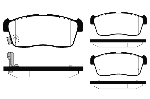 Kit de plaquettes de frein, frein à disque Technika 01594
