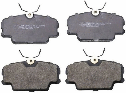 Kit de plaquettes de frein, frein à disque DENCKERMANN B110078