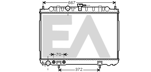 Radiateur, refroidissement du moteur EACLIMA 31R18095