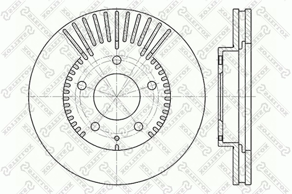 Disque de frein STELLOX 6020-3254V-SX