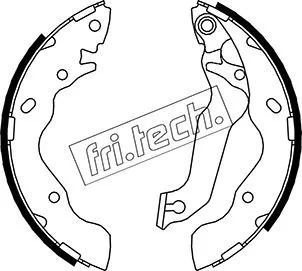 Jeu de mâchoires de frein fri.tech. 1046.206